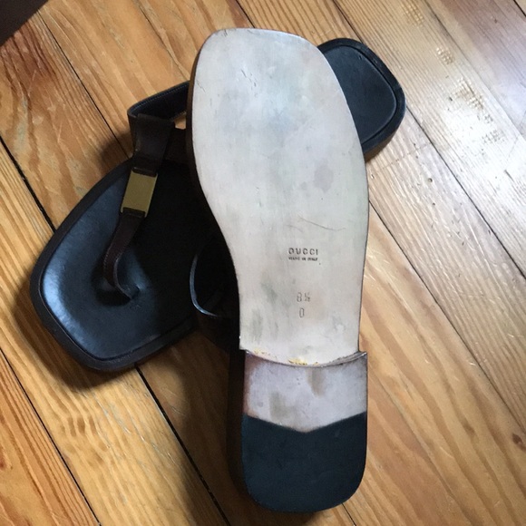MUST SELL MOVING- *****VINTAGE~GUCCI brown  sandals, Men’s 8/12- 1990 Tom Ford- - Picture 10 of 12